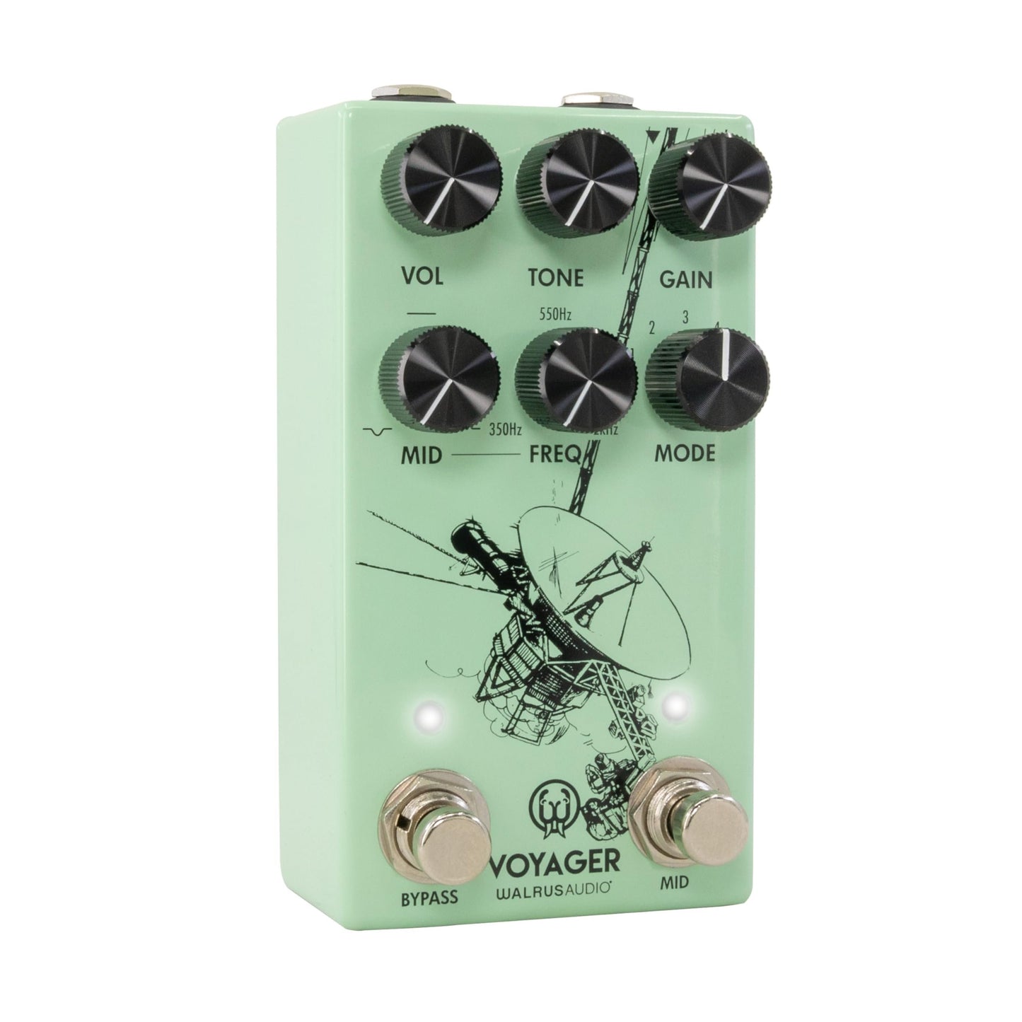 Walrus Audio Voyager MKII Pre-Amp Overdrive Pedal, Black