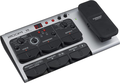 Zoom V6-SP Vocal Processor, Vocal Effects Pedal, Formant Pedal, Harmony, Looper, 10 Studio Grade Effects, For Studio and Live Performance