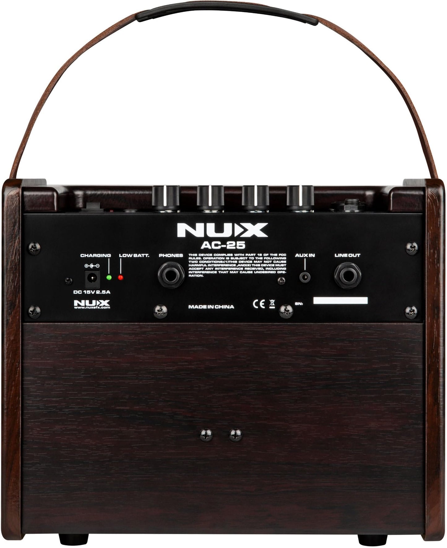 NuX AC-25 Portable Battery Operated Acoustic Amplifier