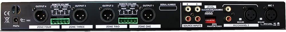 Rolls RM424 Switchable Four Zone Mixer