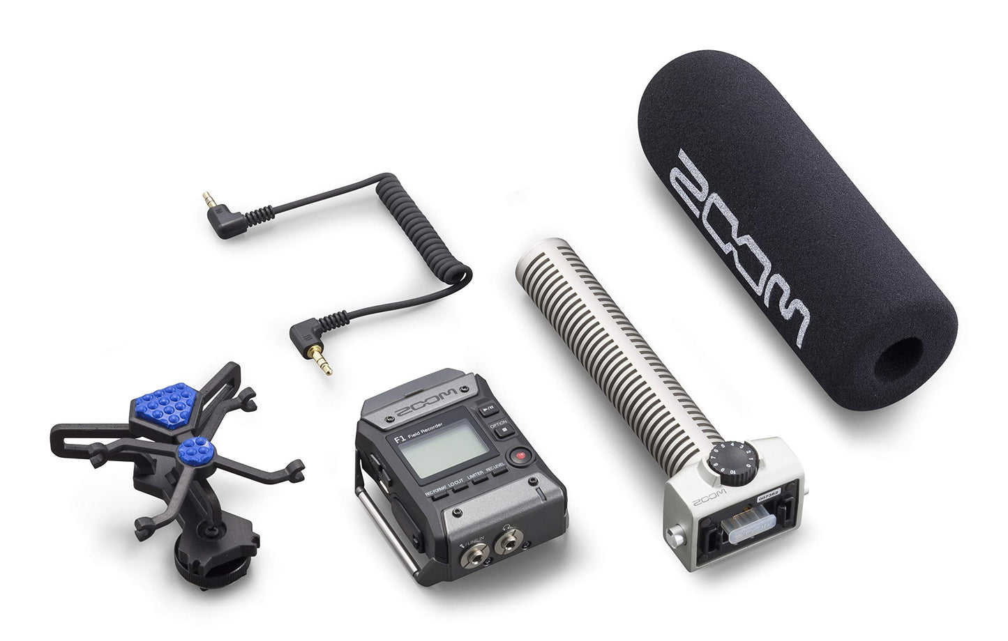 Zoom F1-SP On-Camera Microphone and Recorder, Audio for Video Recorder, Records to SD Card, Outputs to Camera, Battery Powered, Includes Shotgun Microphone