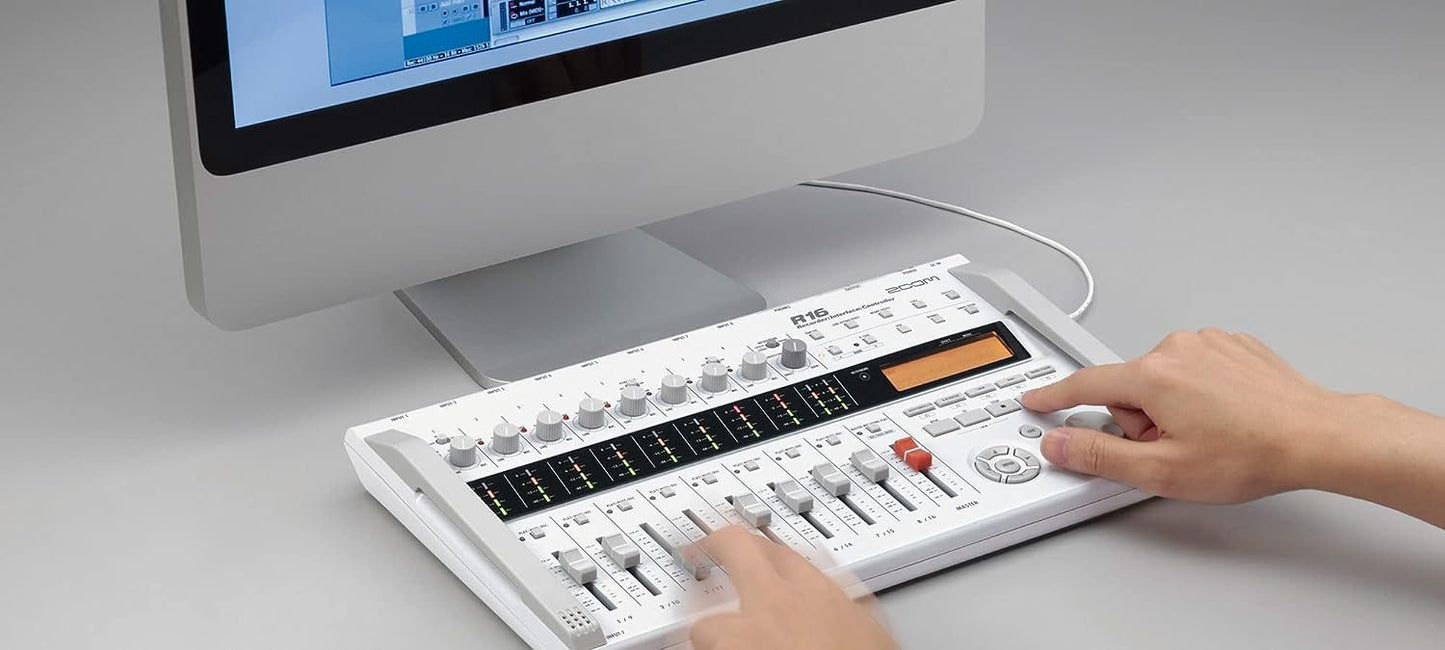 Zoom R16 Multi-Track Tabletop Recorder, Interface, Controller, 8 XLR Combo Inputs, 16 Tracks, USB Audio Interface, Built In Stereo Condenser Microphones, 135 Built-In Effects