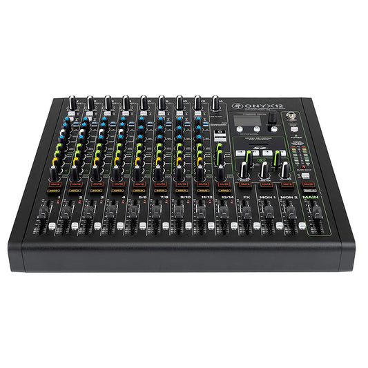 Mackie Onyx Series, 12-Channel Premium Analog Mixer with Multi-Track USB (Onyx12)