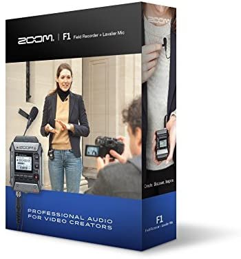 Zoom F1-LP Lavalier Body-Pack Recorder, Audio for Video Recorder, Records to SD Card, Battery Powered, Includes Lavalier Microphone