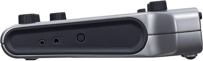 Zoom PodTrak P4 Podcast Recorder, Battery Powered, 4 Microphone Inputs, 4 Headphone Outputs, Phone and USB Input for Remote Interviews, Sound Pads, 2-In/2-Out Audio Interface