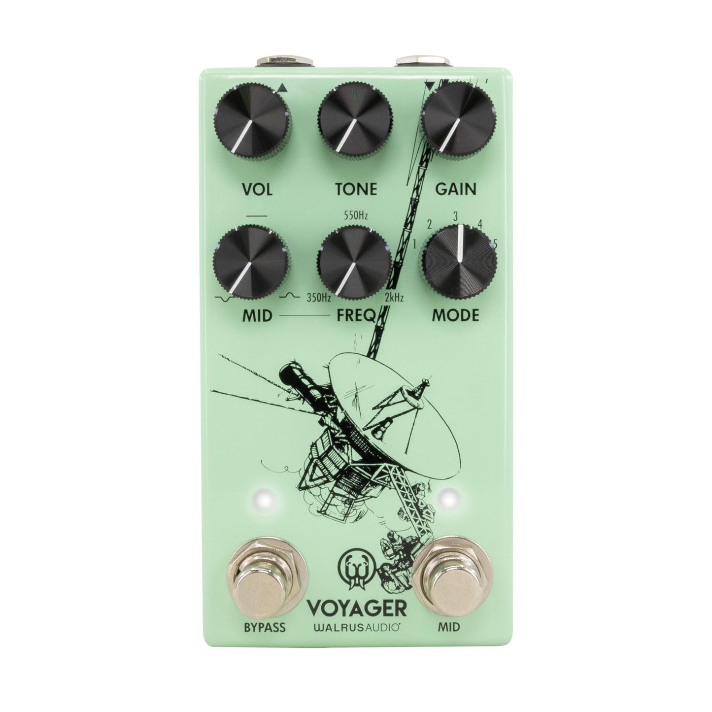 Walrus Audio Voyager MKII Pre-Amp Overdrive Pedal, Black