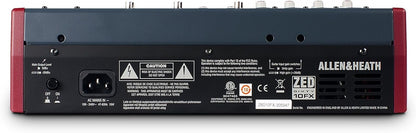 Allen & Heath ZED60-10FX - Touring Quality Audio Mixer with 2 Mic/Line, 2 Mic/Line/DI, 3 Stereo Line, Onboard FX and USB I/O (AH-ZED60-10FX)