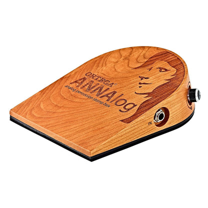 Ortega Guitars Analog Singer-Songwriter Stomp Box with Built-in Passive Piezo for Kick Sound, Natural (ANNALOG)