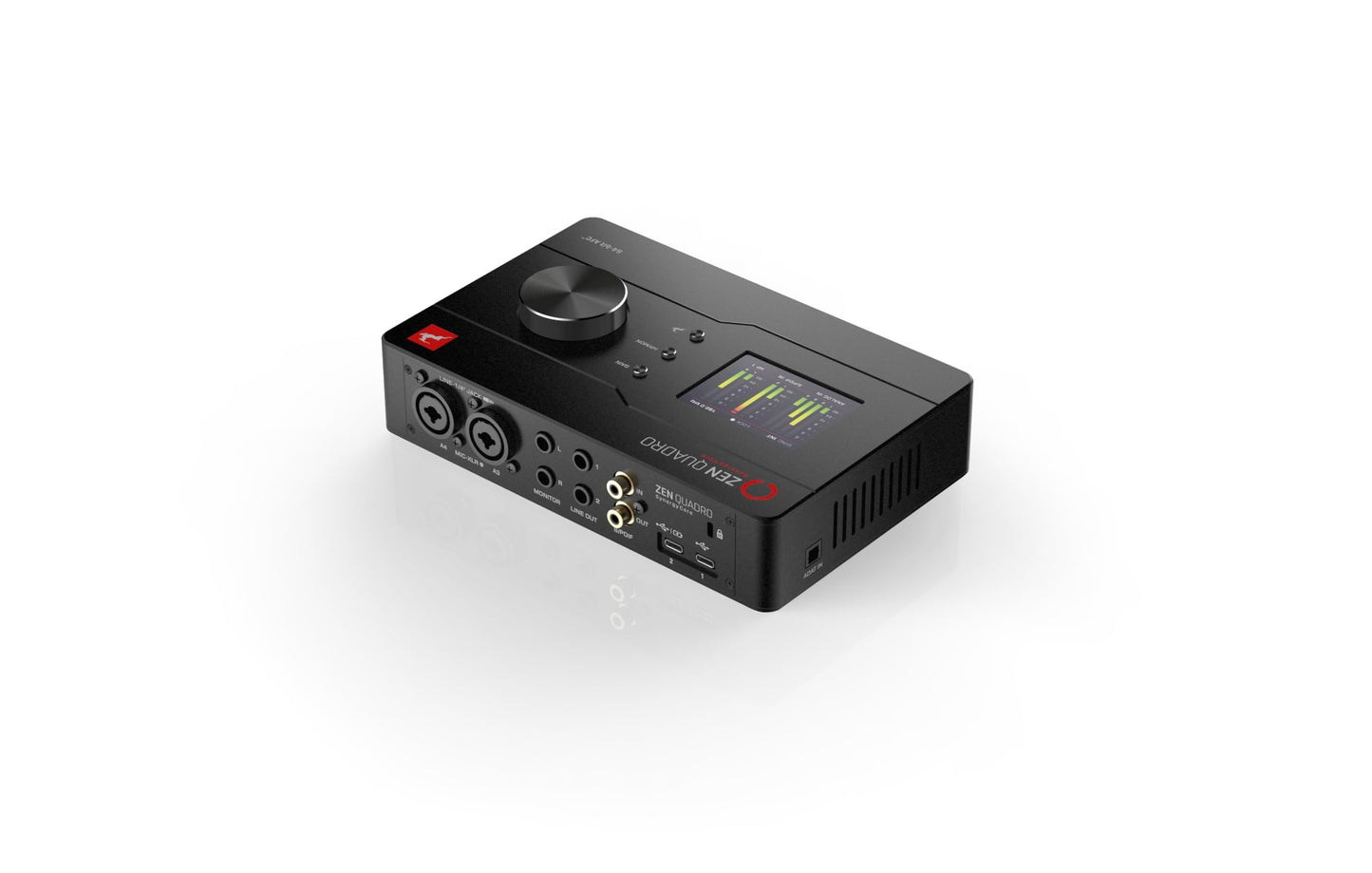 Zen Quadro Synergy Core - 14x10 Dual USB-C Bus-powered audio interface with Discrete preamps, class-leading converters, and included Real-Time DSP+FPGA effects - Antelope Audio