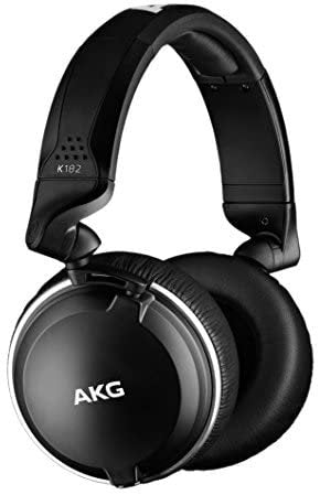AKG Pro Audio AKG K182PROFESSIONAL Closed-Back Monitor HEADPHONESK182, Black, Standard Size (K182)