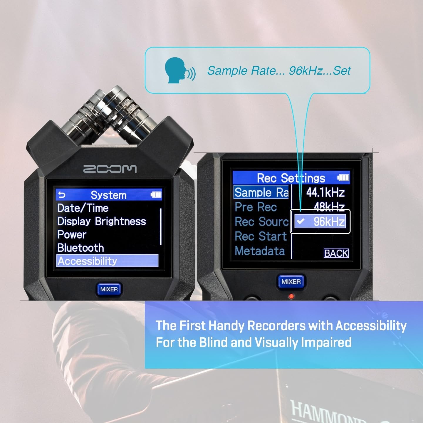Zoom H4 Essential 4-Track Stereo Recorder with 32-Bit Float Recording, Stereo Microphones, 2 XLR/TRS Combo Inputs, USB Audio Interface, Accessible Design for Voice, Music, & Podcasting
