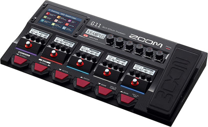 Zoom G11 Guitar Multi-Effects Processor with Expression Pedal, with Touchscreen Interface, 100+ Built in Effects, Amp Modeling, IR, Looper, Audio Interface for Direct Recording to Computer