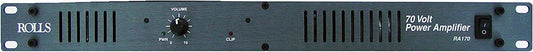 Rolls RA170 70-Volt/70 Watt Power Amplifier,Black