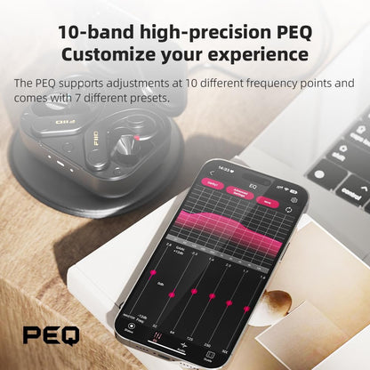 FiiO UTWS5 2024 True Wireless Bluetooth Earbuds Hook & Headphone Amp for IEMs, Hi-Res 96kHz/24bit LDAC -MMCX/0.78 2pins Connector, Wireless & USB-C Fast Charging.