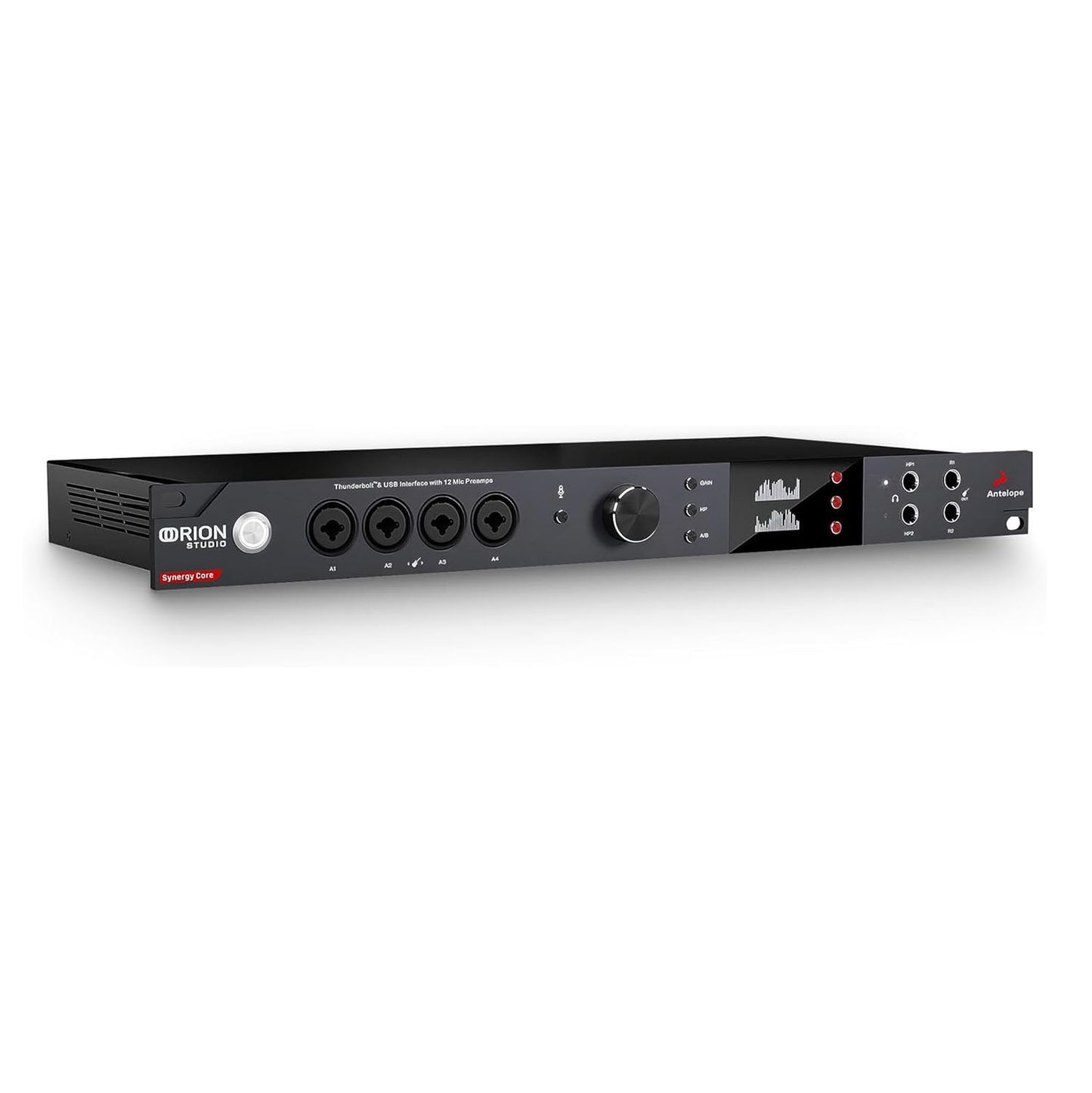 Orion Studio Synergy Core Thunderbolt 3 Interface and USB Audio Interface with 12 Discrete Preamps and 6 DSP + 2 FPGA FX Processors for Audio Recording - Antelope Audio