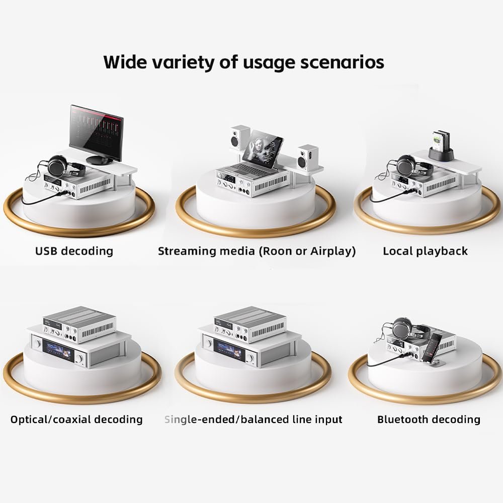 FiiO K15 Full Balance HiFi DAC and Headphone amp AK4497Sx2,Bluetooth 5.1 LDAC, Discrete Class AB Amplifier,USB Support DSD512 & PCM768kHz. Coaxial/Optical/XLR4 with Remote Control