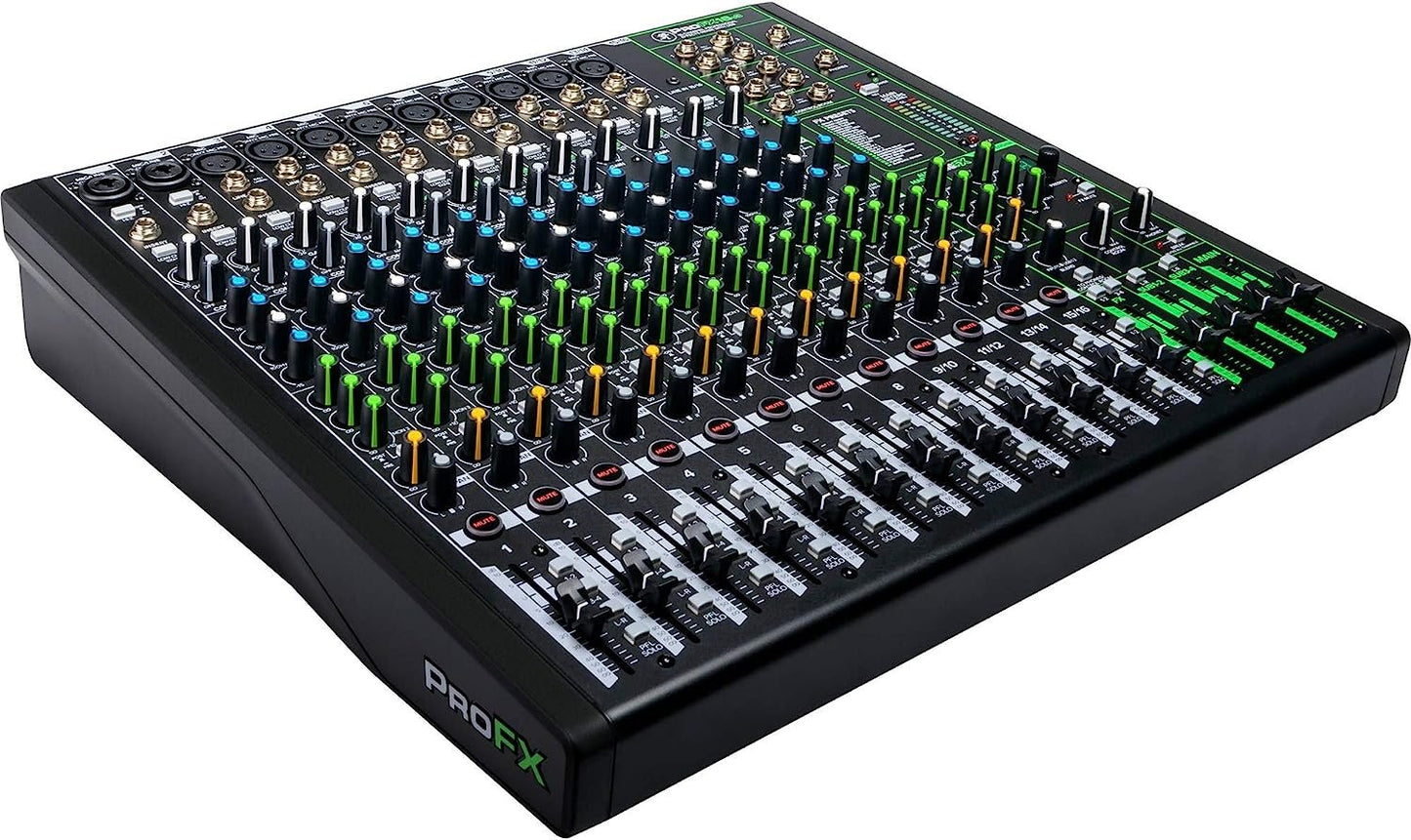 Mackie ProFXv3 Series, 12-Channel Professional Effects Mixer with USB, Onyx Mic Preamps and GigFX effects engine - Unpowered (ProFX12v3)