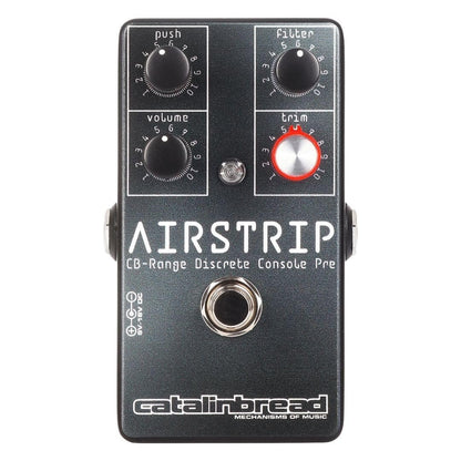 Catalinbread Airstrip CB-Range Overdrive Preamp Pedal – Guitar Effects Pedal with Trim, Filter, Push & Volume Controls for Enhanced Tone