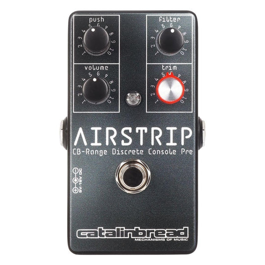 Catalinbread Airstrip CB-Range Overdrive Preamp Pedal – Guitar Effects Pedal with Trim, Filter, Push & Volume Controls for Enhanced Tone