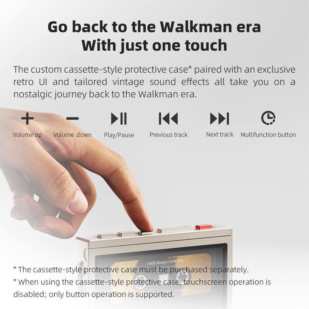 FiiO M21 Android 13 Portable Music Player MP3 Snapdragon 680 4* CS43198 DAC Chips Hi-Res Audio DSD Bluetooth LDAC (Black)