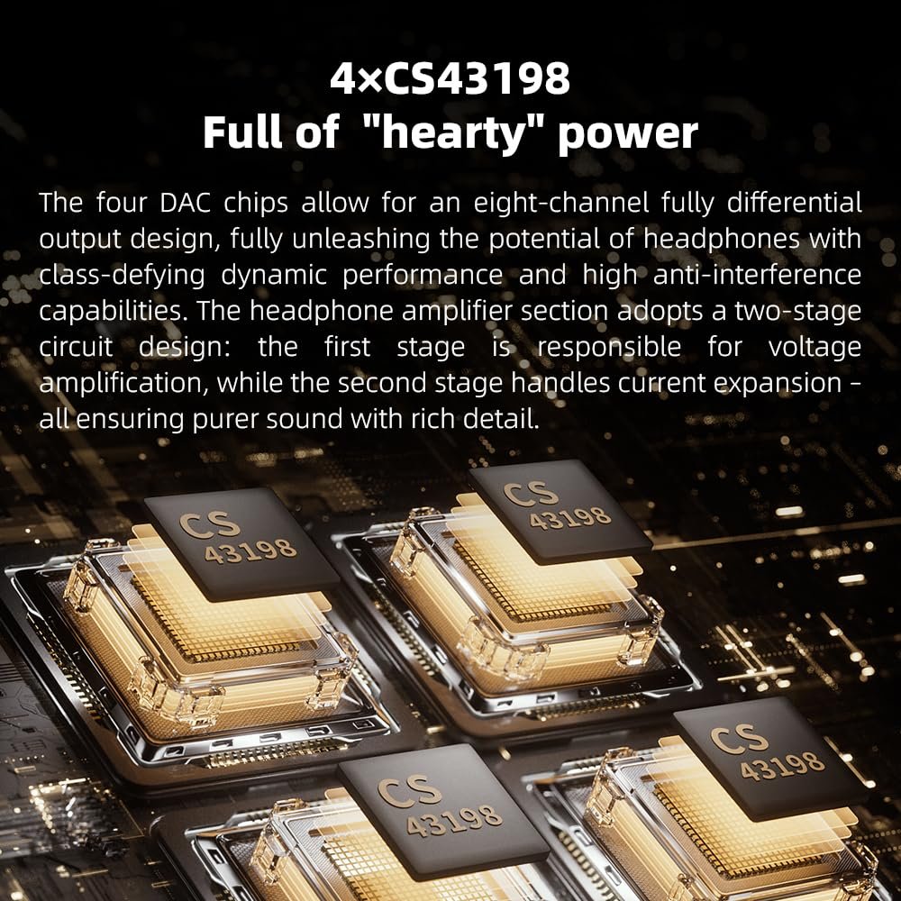 FiiO M21 Android 13 Portable Music Player MP3 Walkman Snapdragon 680 4* CS43198 DAC Chips Hi-Res Audio DSD Bluetooth LDAC (Blue-Black)