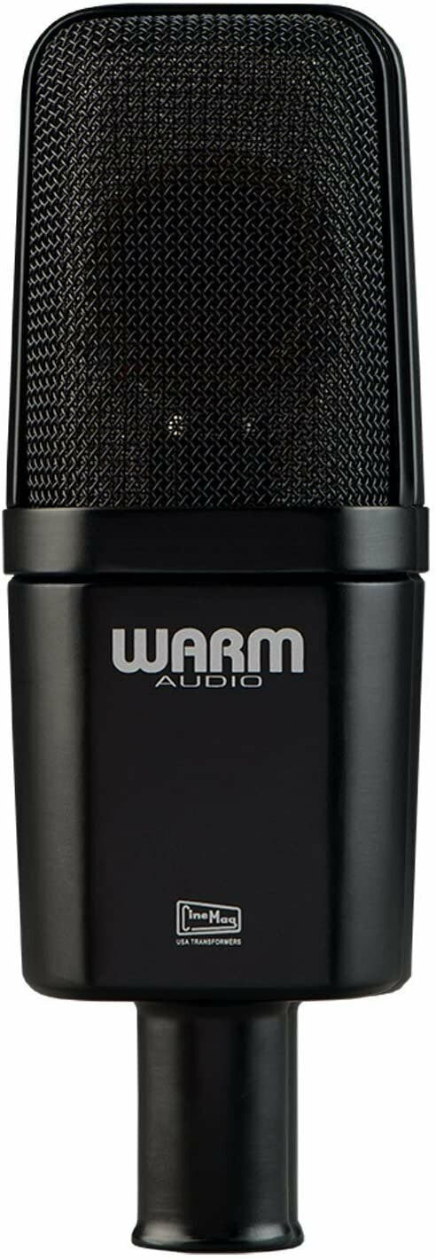 Warm Audio WA-14 Large Diaphragm Condenser Microphone, Black with silver grille