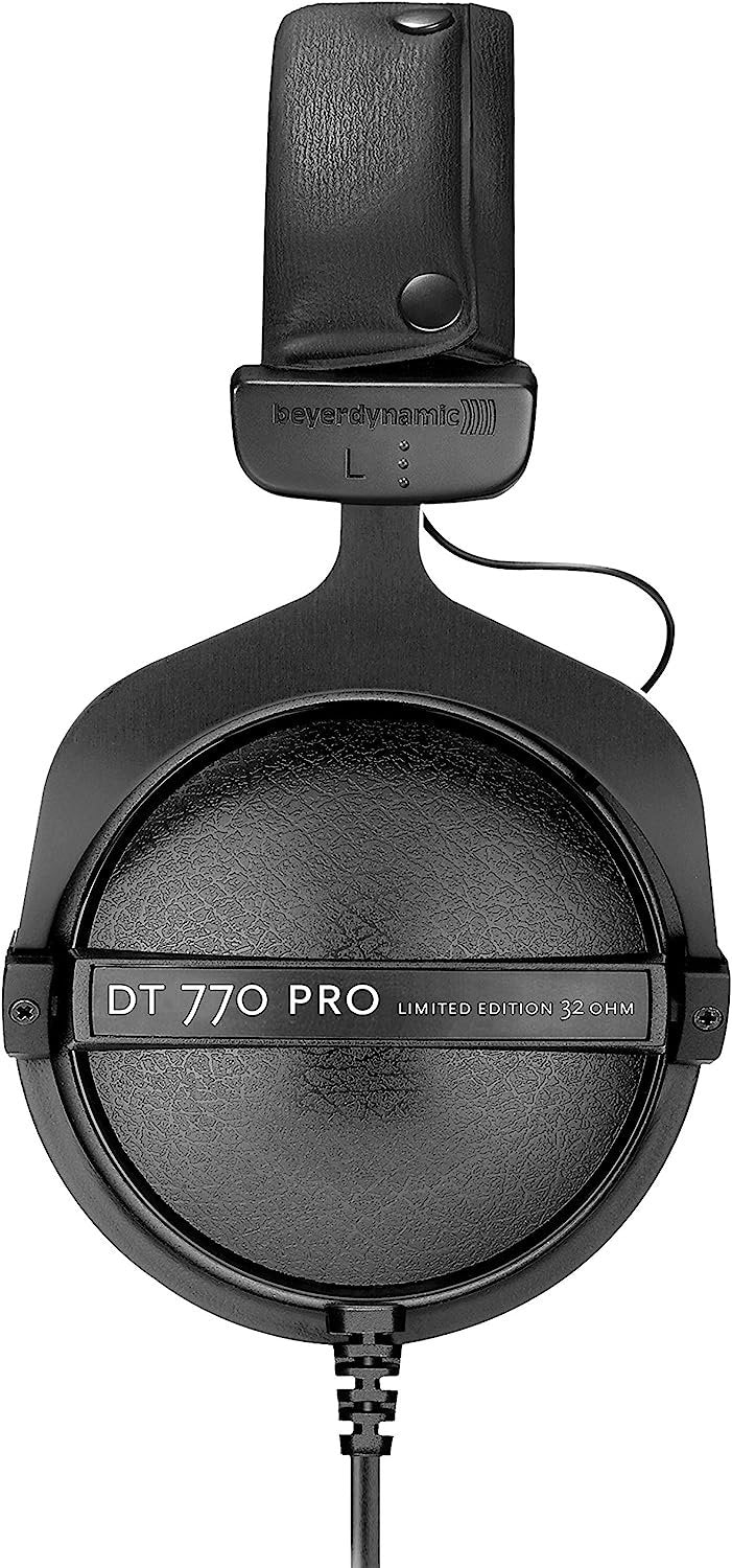 beyerdynamic DT 770 PRO 250 Ohm Over-Ear Studio Headphones in Black. Closed Construction, Wired for Studio use, Ideal for Mixing in The Studio