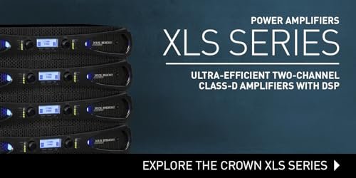 Crown XLS1502 Two-channel, 525-Watt at 4Ω Power Amplifier