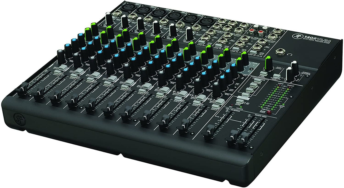 Mackie 1402VLZ4, 14-channel Compact Mixer with High Quality Onyx Preamps