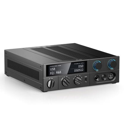 FiiO K15 Full Balance HiFi DAC and Headphone amp AK4497Sx2,Bluetooth 5.1 LDAC, Discrete Class AB Amplifier,USB Support DSD512 & PCM768kHz. Coaxial/Optical/XLR4 with Remote Control (Black)