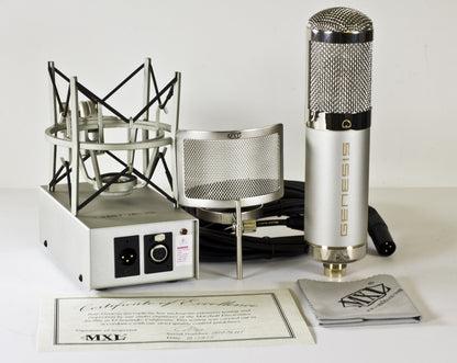 MXL Genesis HE Premium Mullard Tube Microphone Bundle - Heritage Edition