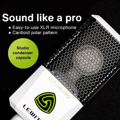 LCT-240-PRO Compact Condenser Microphone, White