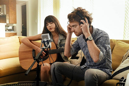 AKG Pro Audio Podcaster Essentials Kit for Streamers, Vloggers, and Gamers-Includes Lyra USB-C Microphone, K371 Headphones, and Ableton Lite Software