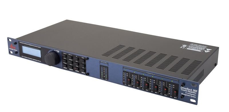 dbx DriveRack 260 2x6 I/O Loudspeaker Management System (Crossover, Graphic EQ, Parametric EQ, Auto-EQ, and Limiter)
