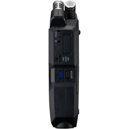 Zoom H4essential 4-Track 32-Bit Float Portable Audio Recorder Bundle with APH-4e Accessory Pack, Hairy Windscreen, Case, AC Adapter, 32GB SD Card, Mini Tripod