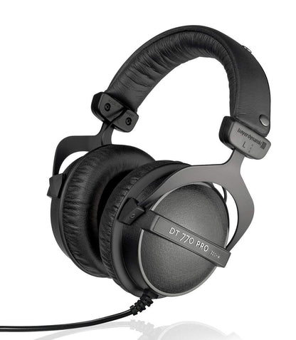 beyerdynamic DT 770 PRO 250 Ohm Over-Ear Studio Headphones in Black. Closed Construction, Wired for Studio use, Ideal for Mixing in The Studio