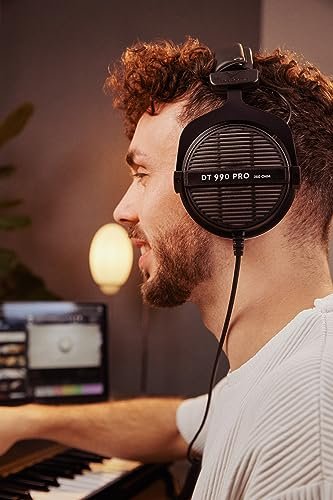 beyerdynamic DT 990 Pro 250 ohm Over-Ear Studio Headphones For Mixing, Mastering, and Editing
