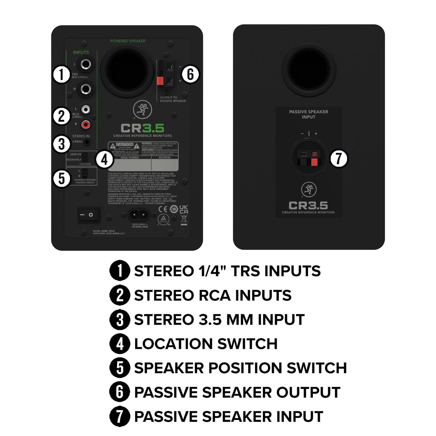 Mackie CR3.5 3.5-inch Powered Studio Monitors