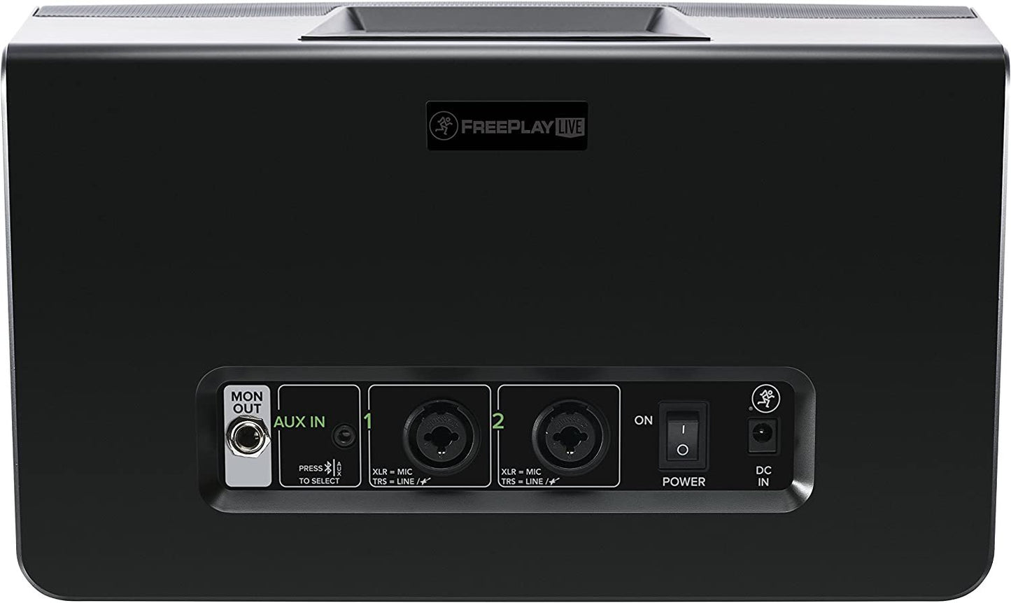 Mackie FreePlay LIVE,150W 2ch Personal PA System with Bluetooth, 1/8" Aux & 1/4"/XLR Combo Inputs - Black (FreePlay LIVE)