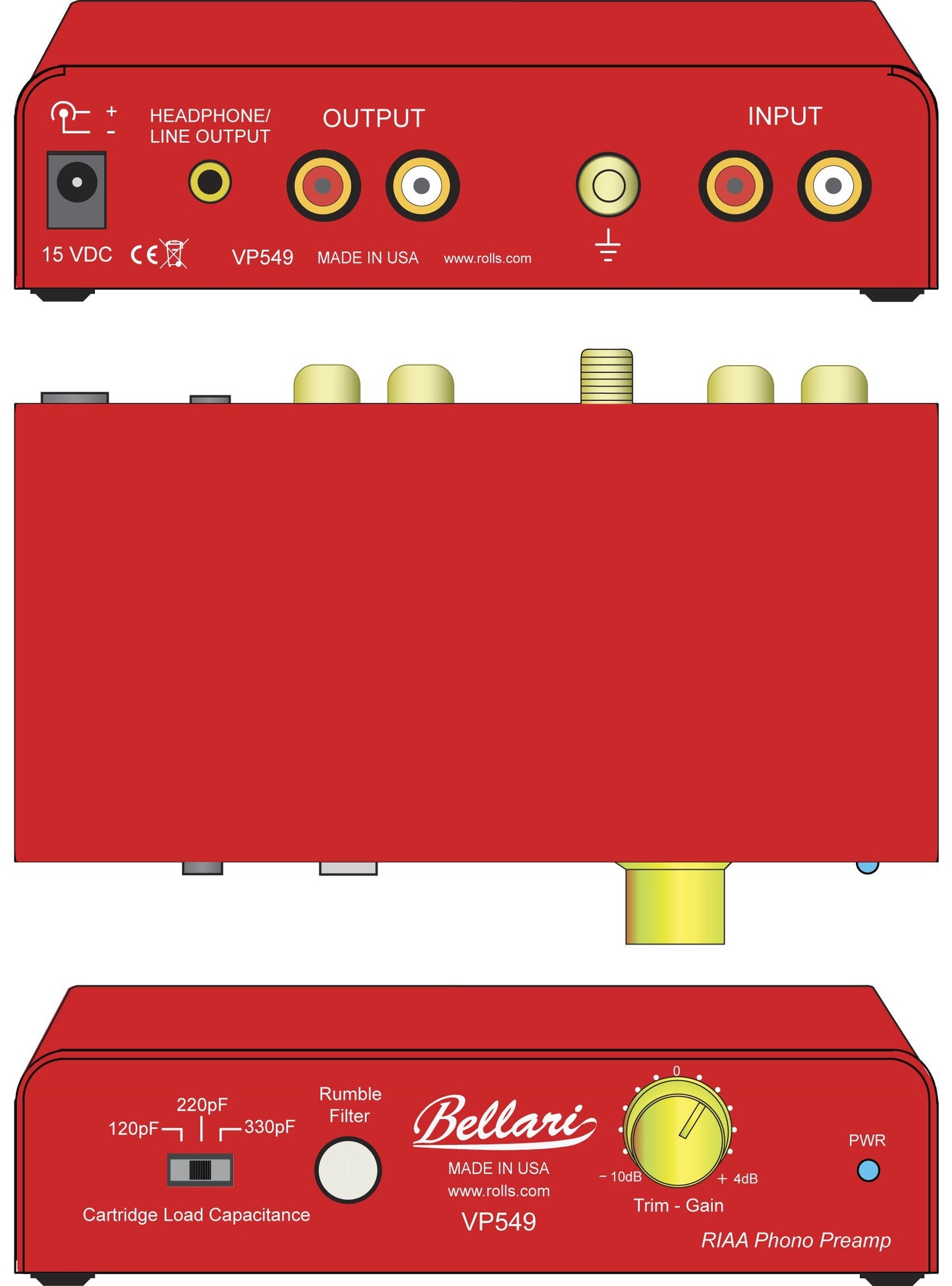 Rolls Bellari VP549 Phono Preamplifier