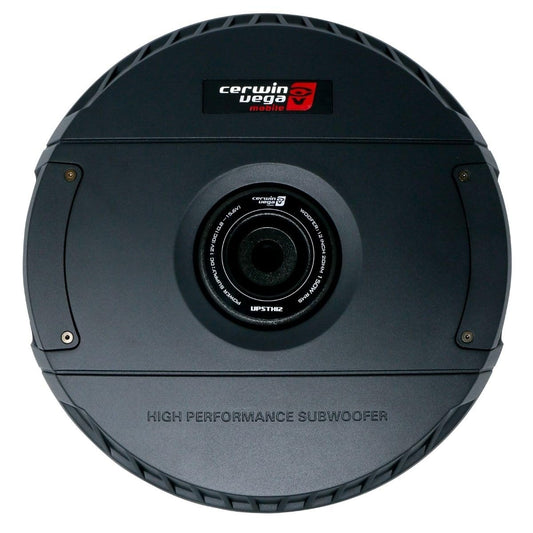 Cerwin Vega VPAS12ST 12 inch 600 watts Spare Tire Subwoofer with Built-in Amplifier Car Audio System Compact Powerful Bass Easy Installation