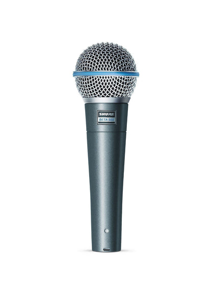 Shure BETA 58A Vocal Microphone - Single Element Supercardioid Dynamic Mic for Stage and Studio, Includes A25D Adjustable Stand Adapter, 5/8” to 3/8” (Euro) Thread Adapter and Storage Bag