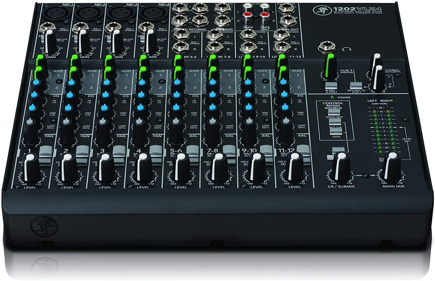 Mackie 1402VLZ4, 14-channel Compact Mixer with High Quality Onyx Preamps