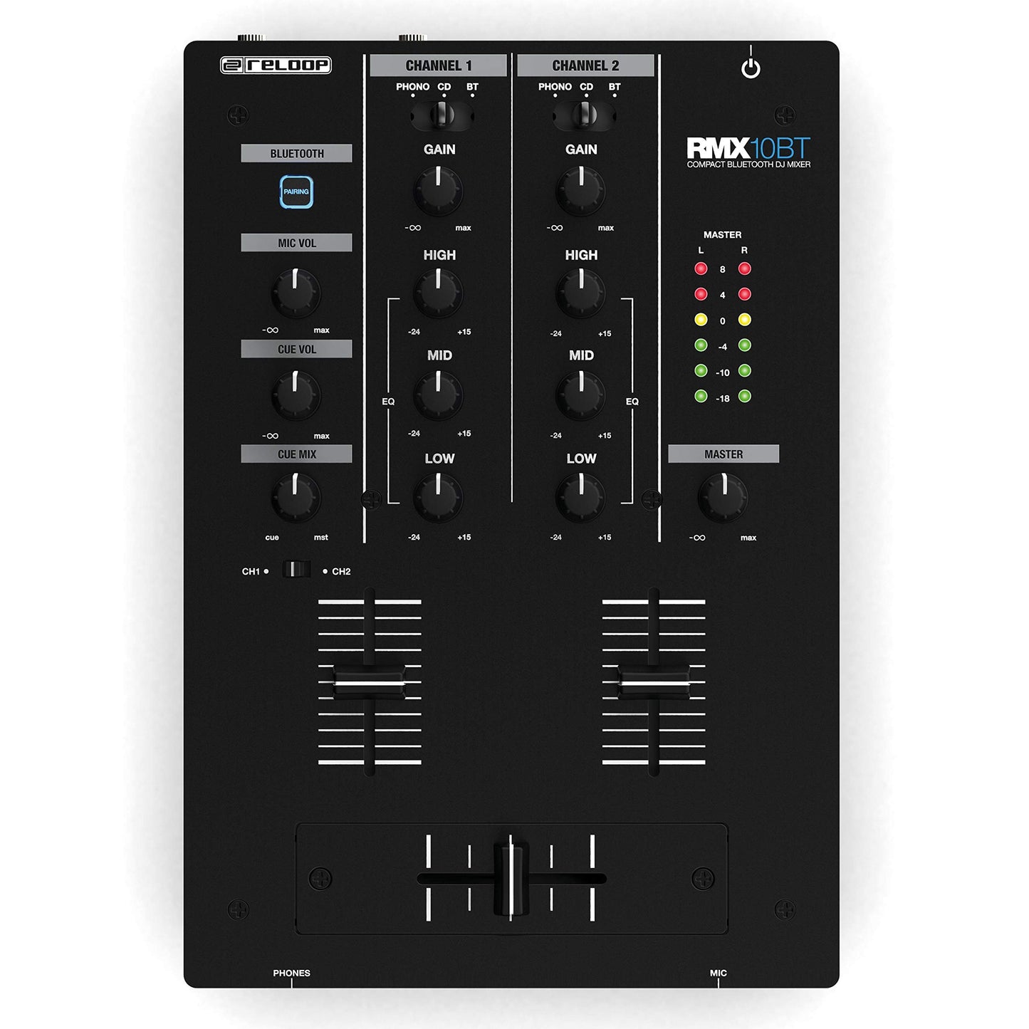 Reloop Compact Bluetooth DJ Mixer (AMS-RMX-10BT)