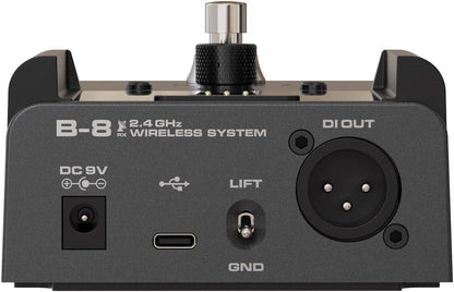 NUX B-8 Wireless System for Guitar, Bass, Various Instruments with Electronic Pickups. Wireless Solution for Gigging, Home Playing