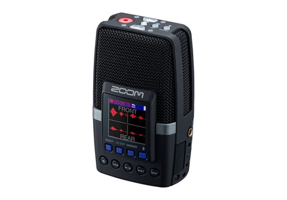 Zoom H2essential Multi-Mic Handy Recorder, 32-Bit Float, Portable Recorder, 3 Built-in Microphones, Mono, Stereo, and Surround Sound, Records to SD Card, USB Mic, for Music, Podcast, & More