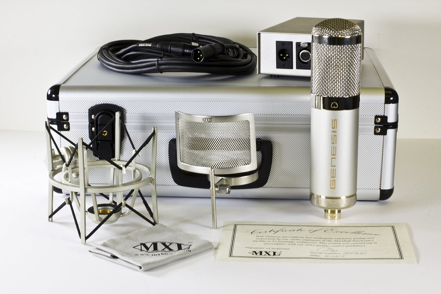 MXL Genesis HE Premium Mullard Tube Microphone Bundle - Heritage Edition