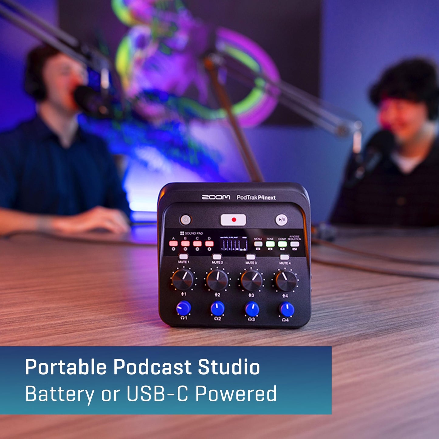 Zoom PodTrak P4next Podcast Recorder