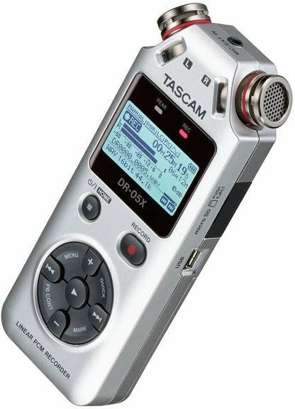 Tascam DR-05X Stereo Handheld Digital-Audio Recorder and USB Audio Interface,...