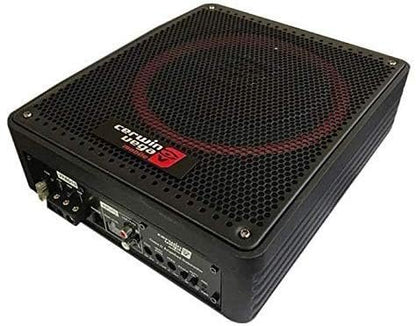 Cerwin Vega VPAS12ST 12 inch 600 watts Spare Tire Subwoofer with Built-in Amplifier Car Audio System Compact Powerful Bass Easy Installation